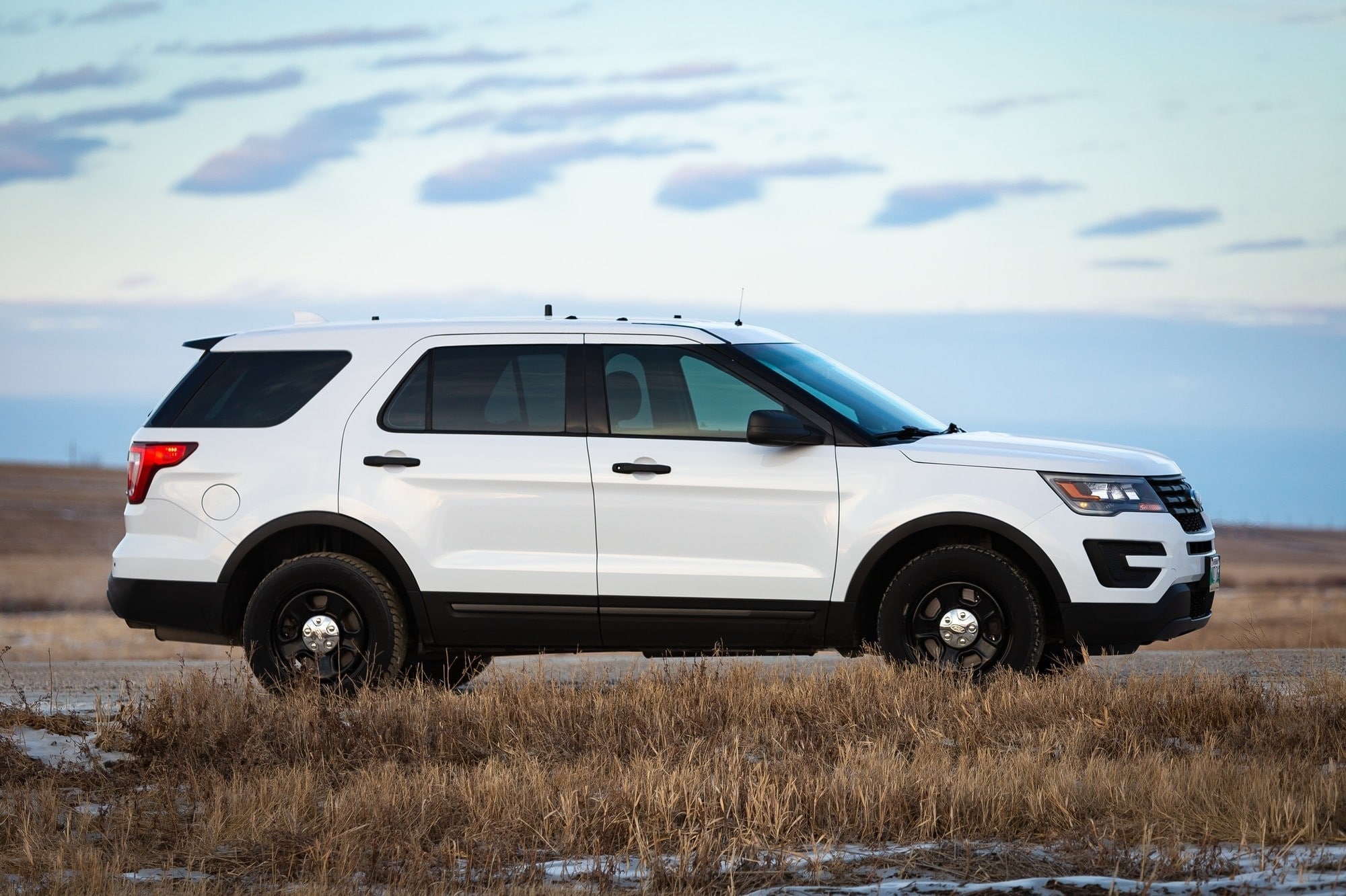 A Clean White SUV